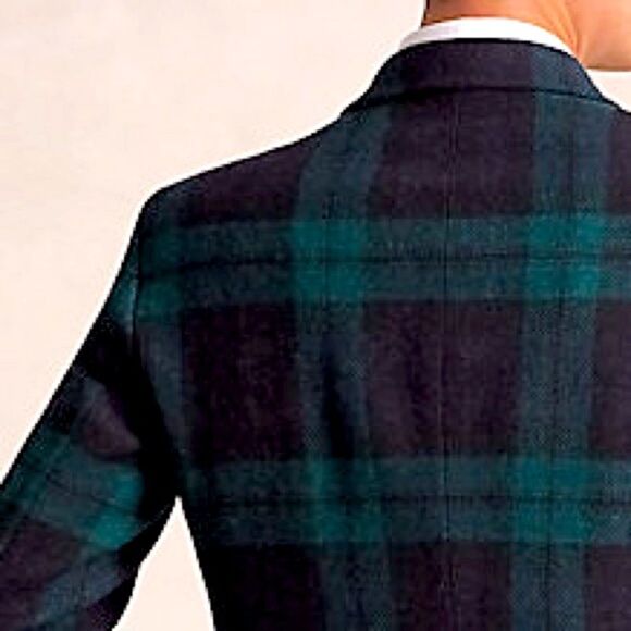 Polo Ralph Lauren Black Watch Plaid Virgin Wool Single Breasted Sport Coat - Picture 9 of 16